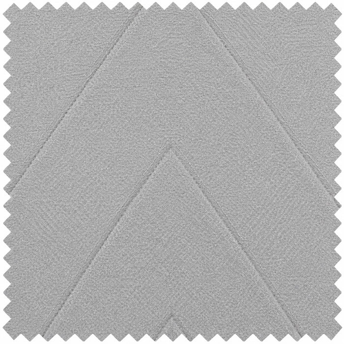 Ryan Fabric Sofa Bed Chevron Design With Wooden Leg, Light Grey Fabric