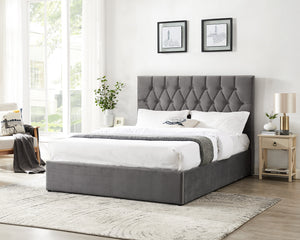 Galaxy Ottoman Double Bed Frame - Black | Home Detail