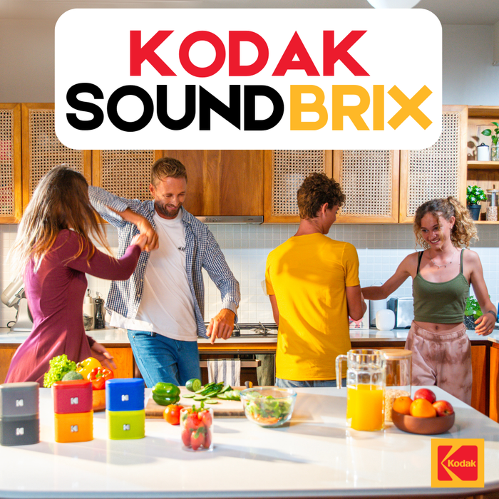 Kodak SoundBrix Multi-Room Wireless Speakers, 2PC Bass Black