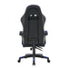 Gaming Computer Chair Ergonomic Adjustable Swivel Recliner Laptop Office Chair, Black/Blue