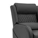 Gaming Racer Recliner Ergonomic Leather Computer Chair Cinema Armchair, Black with Black Trim