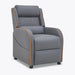 Gaming Racer Recliner Ergonomic Leather Computer Chair Cinema Armchair, Grey with Orange Trim