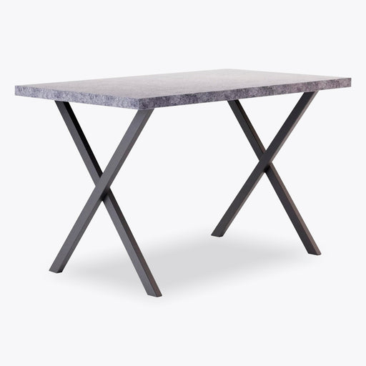 Wooden Dining Effect Kitchen Home Furniture, Small Concrete Table Only