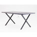 Wooden Dining Effect Kitchen Home Furniture, Large Concrete Table Only