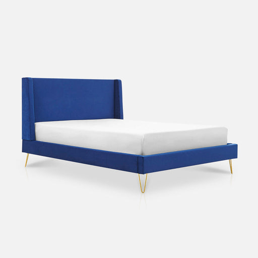 Athena Fabric Bed Frame - Double Plush Velvet Bed