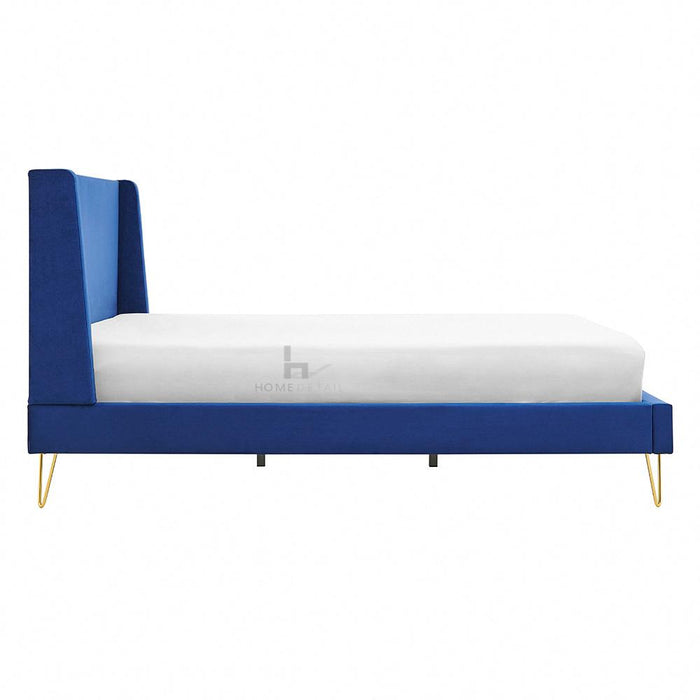 Athena Fabric Bed Frame - Double Plush Velvet Bed