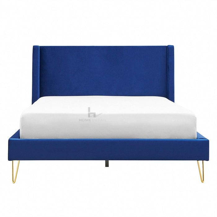 Athena Fabric Bed Frame - Double Plush Velvet Bed