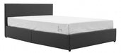 Gomez Leather Ottoman Double Bed Frame, Charcoal