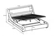 Galaxy Double Ottoman Bed, Black