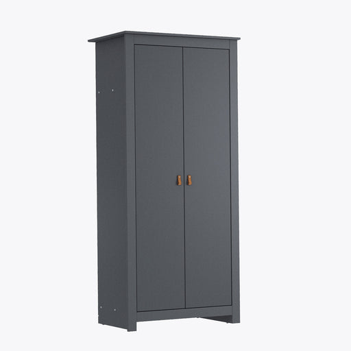 Morton Wardrobe with 2 Doors in Grey