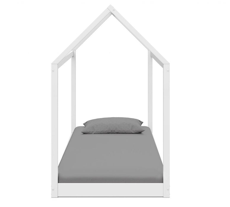 Taylor Kids Wooden Bed Single House, White
