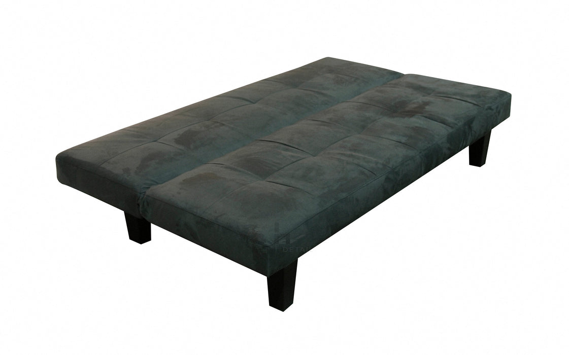 Fabric 3 Seater Sofa Bed Faux Suede Fabric, Charcoal