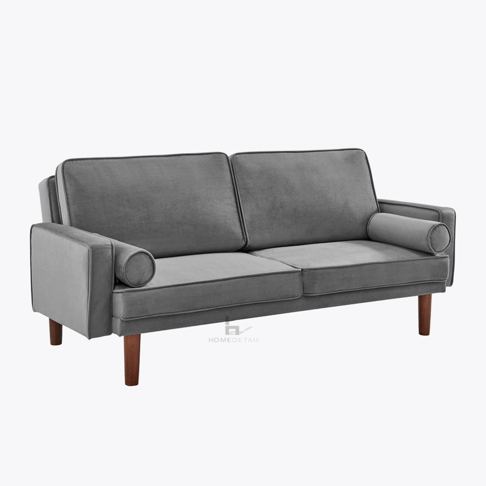 Sutton Velvet Sofa Bed Velvet Grey Home Detail
