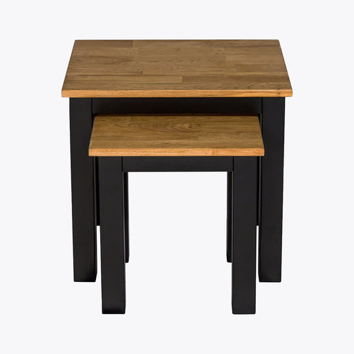 Copenhagen Nest of Tables Black Frame-Oiled Wood
