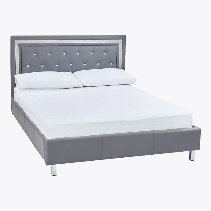 Crystalle 5.0 Kingsize Bed Grey