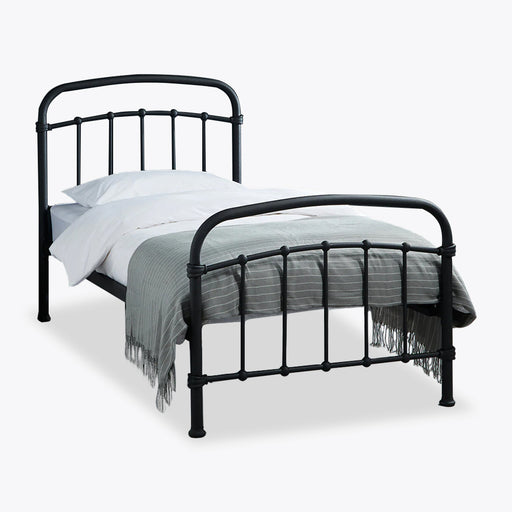 Halston 3.0 Single Black Bed
