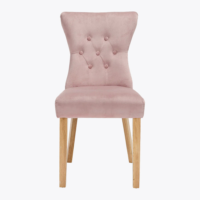 Naples Dining Chair Blush Pink (Pack of 2)