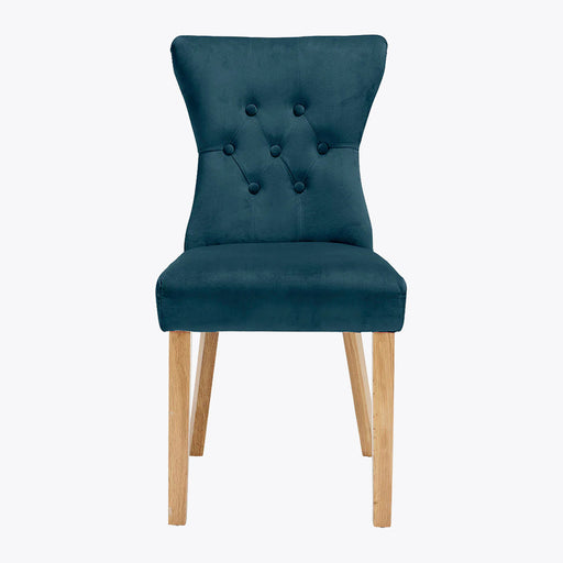 Naples Dining Chair Peacock Blue (Pack of 2)
