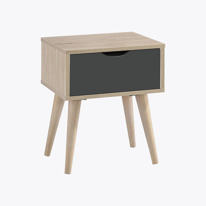 Scandi Oak Lamp Table Grey