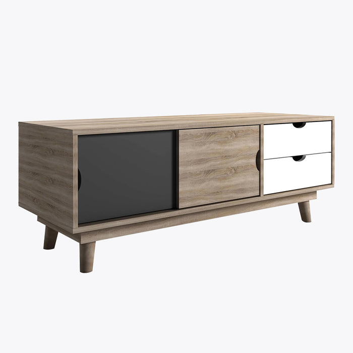 Scandi Oak TV Unit Grey