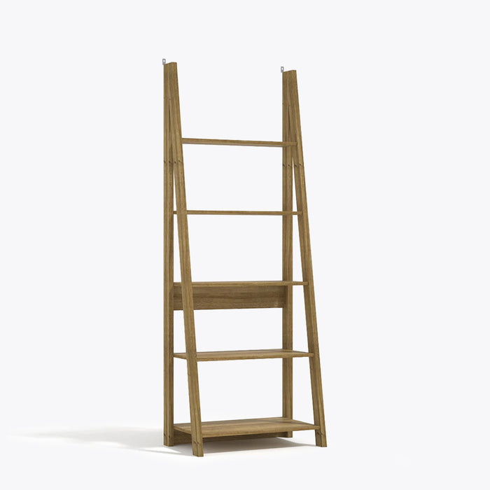 Tiva Ladder Bookcase Oak