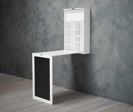 Arlo Foldaway Wall Desk and Breakfast Table White