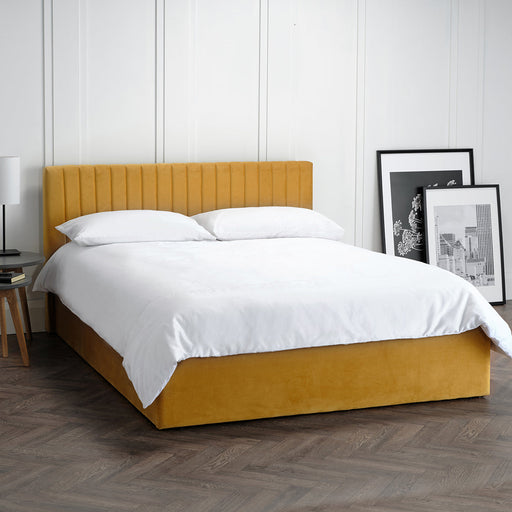 Berlin Mustard Double Bed