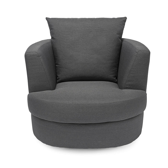 Bliss Small Swivel Chair Grey