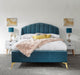 Pettine 150Cm End Lift Ottoman Bed Teal