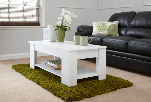 Lift Up Coffee Table White