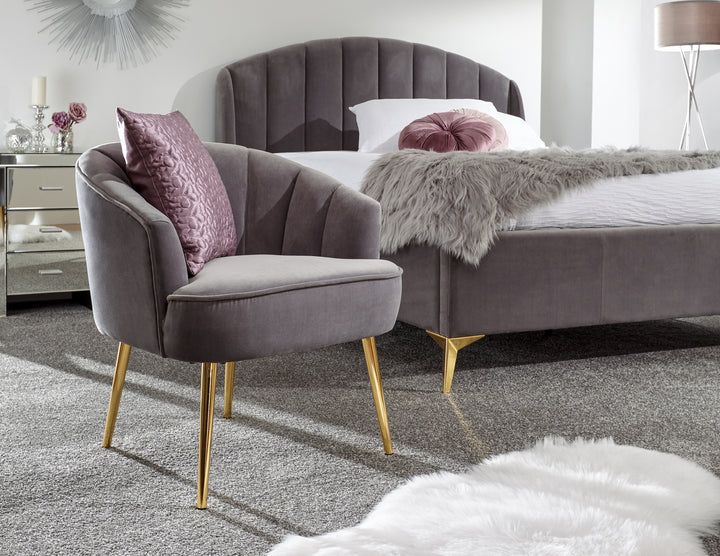plush velvet chair