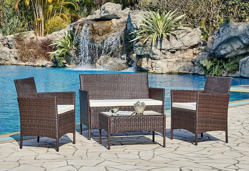 Rattan Garden Furniture Set Conservatory Patio Outdoor Table Chairs Sofa Cover, Dark Brown Plus Cover