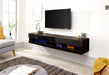Galicia 150Cm Wall Tv Unit With Led Black