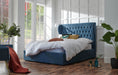 Dakota 150Cm Ottoman Bed With Solid Base Teal
