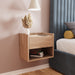 Harmony Wall Mounted Pair Of Bedside Tables Oak