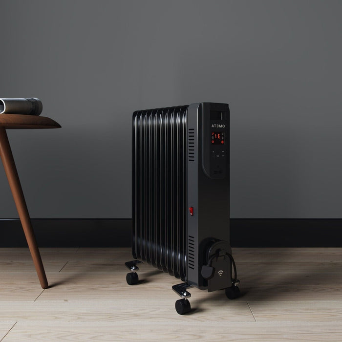 Ometa Oil FIlled Radiator 2500W In Black