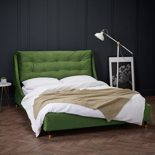 Sloane Green Kingsize Bed