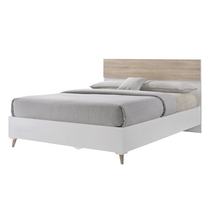 Stockholm 5.0 Kingsize Bed White-Oak