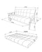 3-Seater Langford Sofa Bed - Grey Fabric