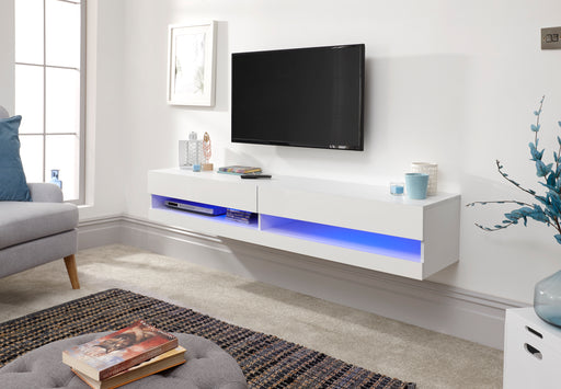 Galicia 180Cm Wall Tv Unit With Led White