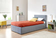 End Lift Ottoman 90Cm Grey Pu